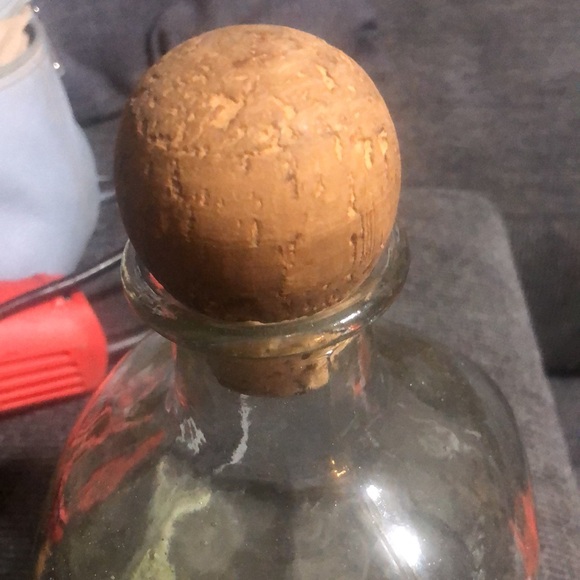 Patron Glass Empty Bottle with Fantastic Cork - Picture 3 of 3